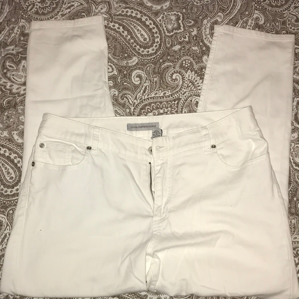 Chico’s white jeans
